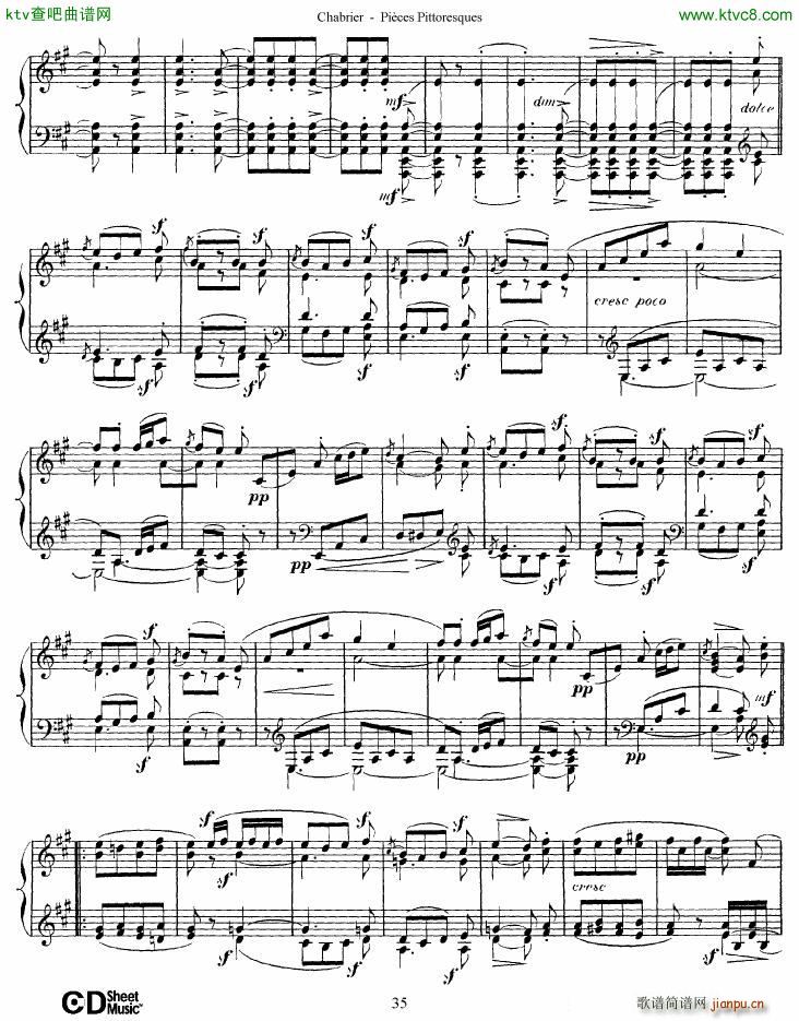 Chabrier Pices Pittoresques 7 10(V)6