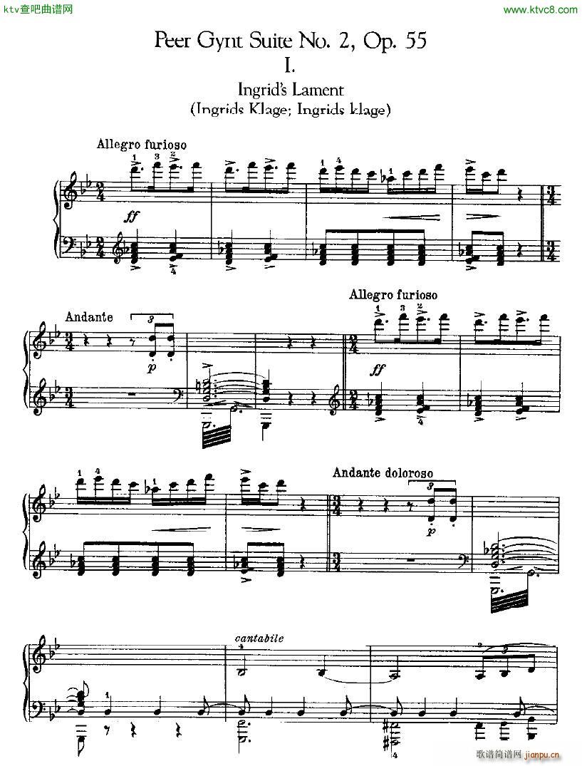Peer Gynt Suite No 2 Op 55(V)1