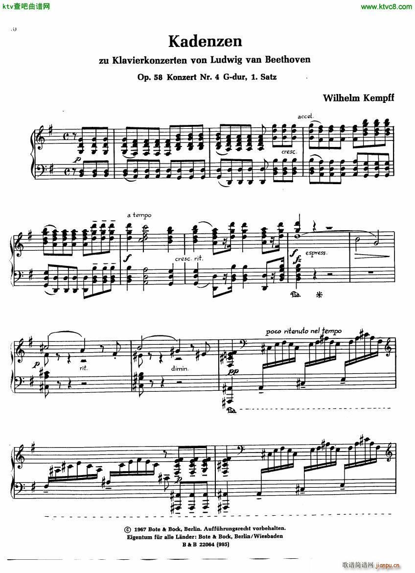 Kempff Beethoven Kadenzen(V)19