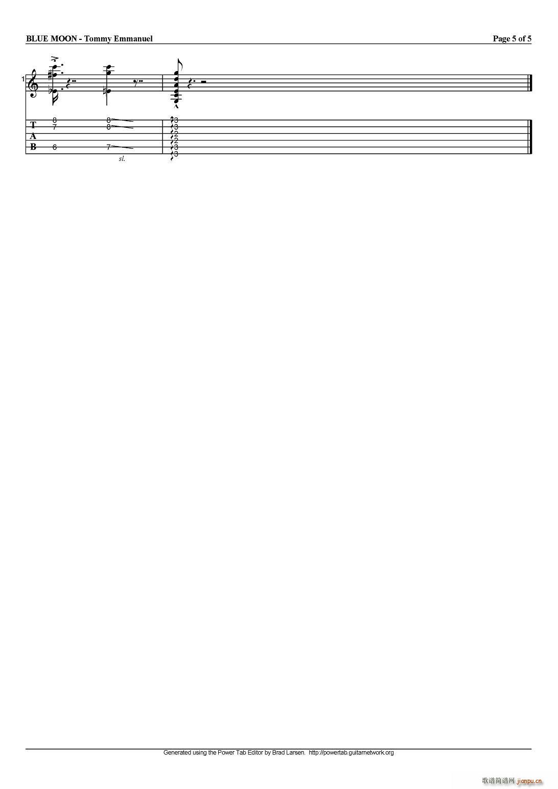 tommy emmanuel blue moon ָ(V)5