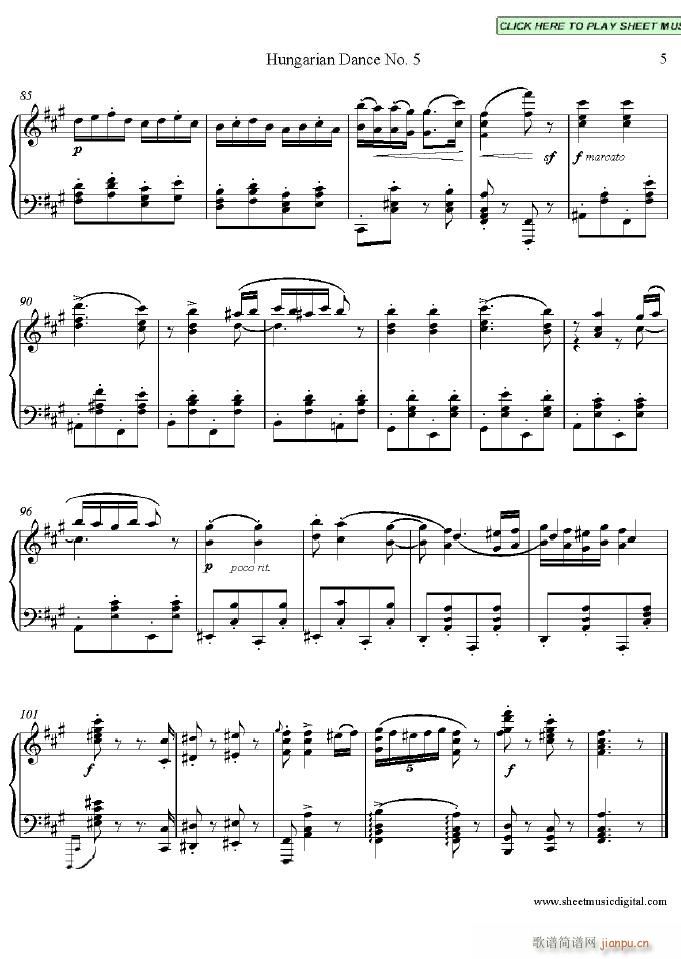 Hungarian Dance no.5(V)5