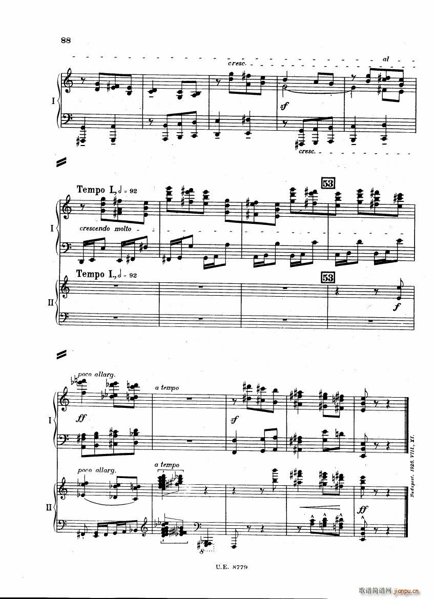 Bartok SZ 83 Piano Concerto 1 2p reduct (V)11