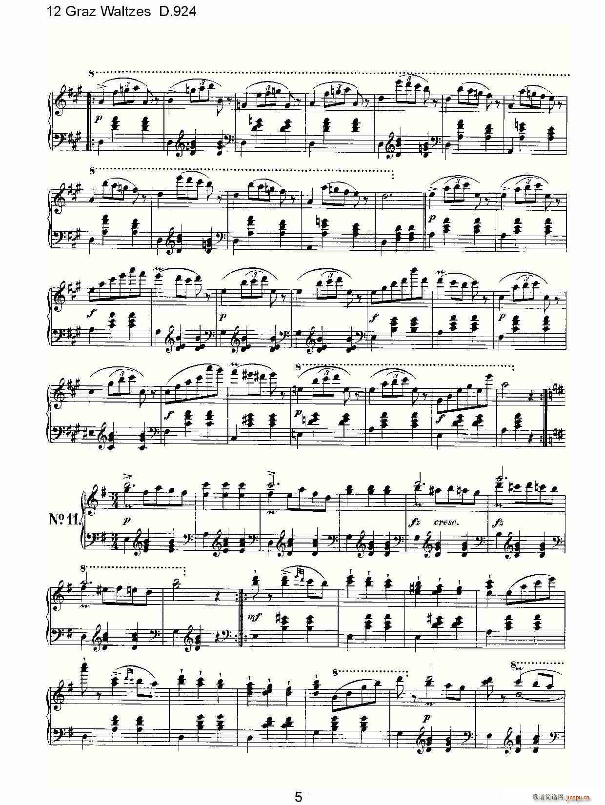 12 Graz Waltzes D.924(ʮּ)5