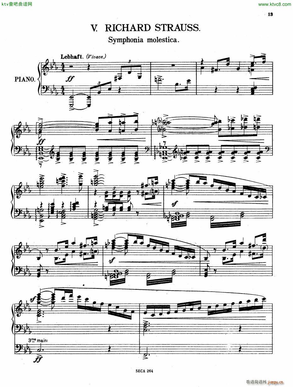 Casella  La Manire de Richard Strauss piano(V)1