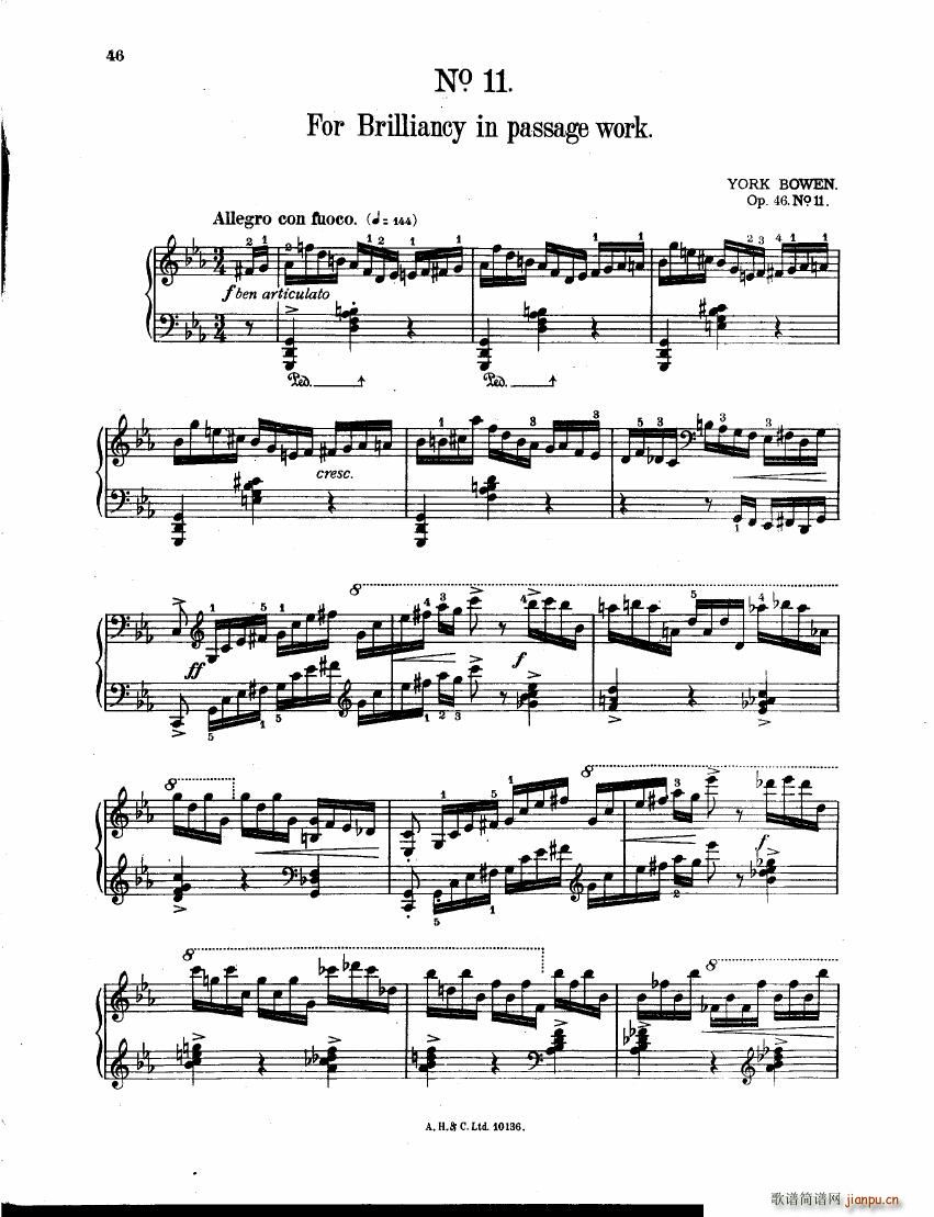Bowen Twelve Studies Op 46 (V)5