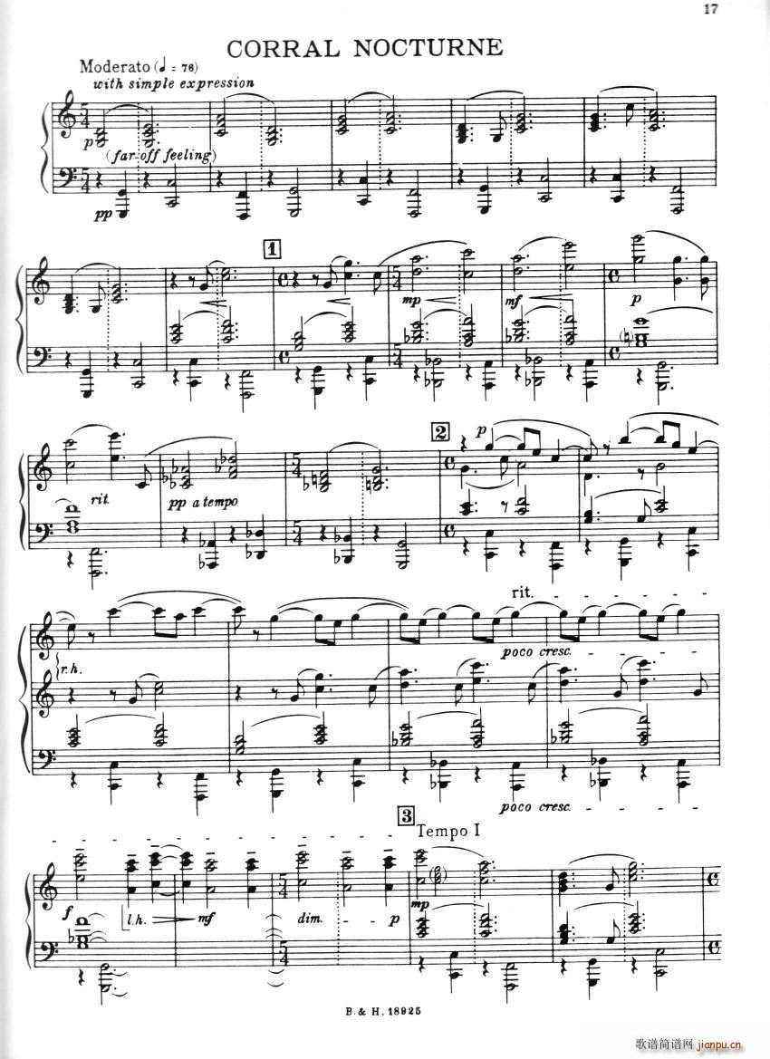 Copland Rodeo Corral Nocturne(V)1