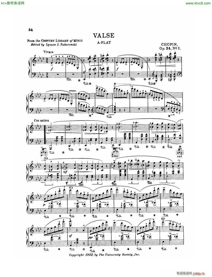 Chopin Op 34 No 1 Waltz in Ab major(V)1