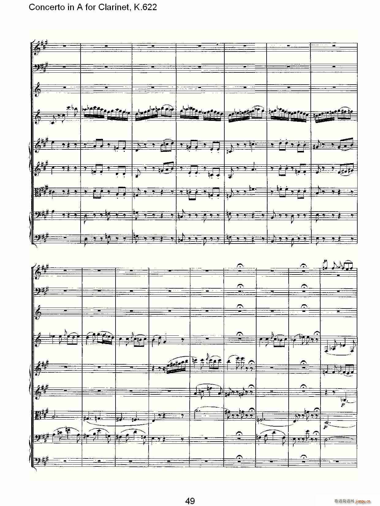 Concerto in A for Clarinet, K.622(λɹV)21