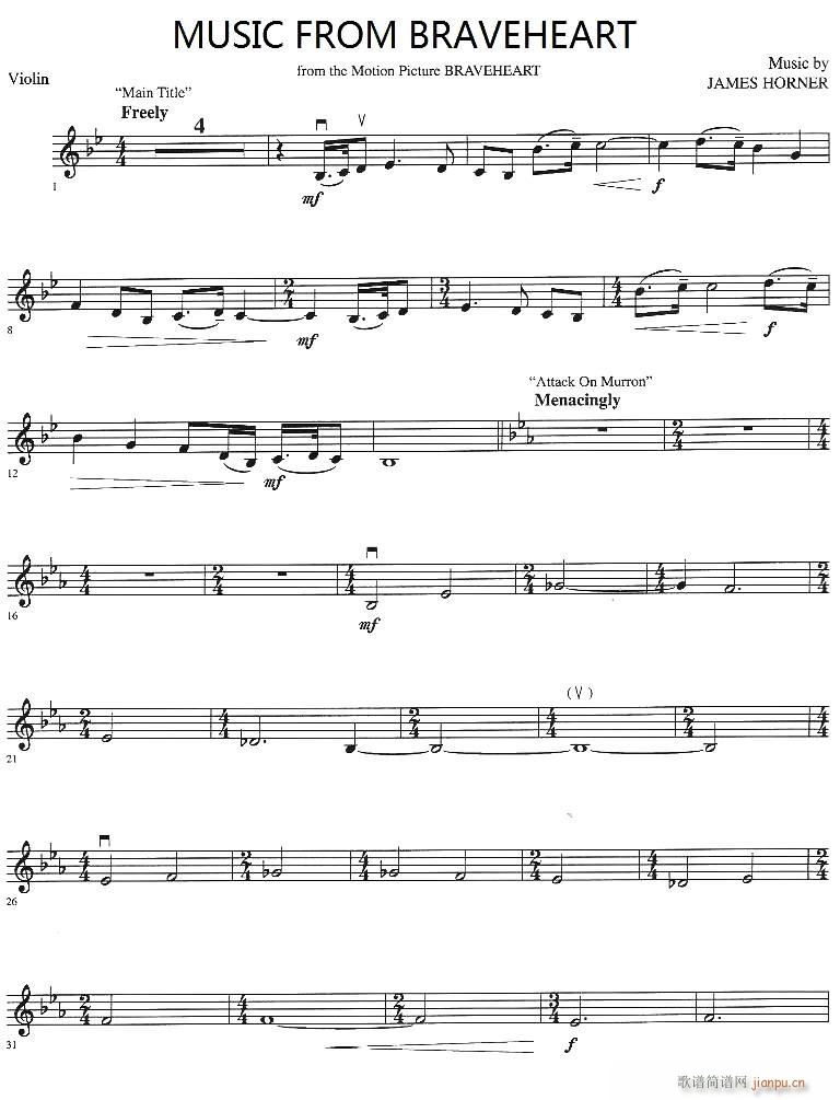 MUSIC FROM BRAVEHEART(СV)1