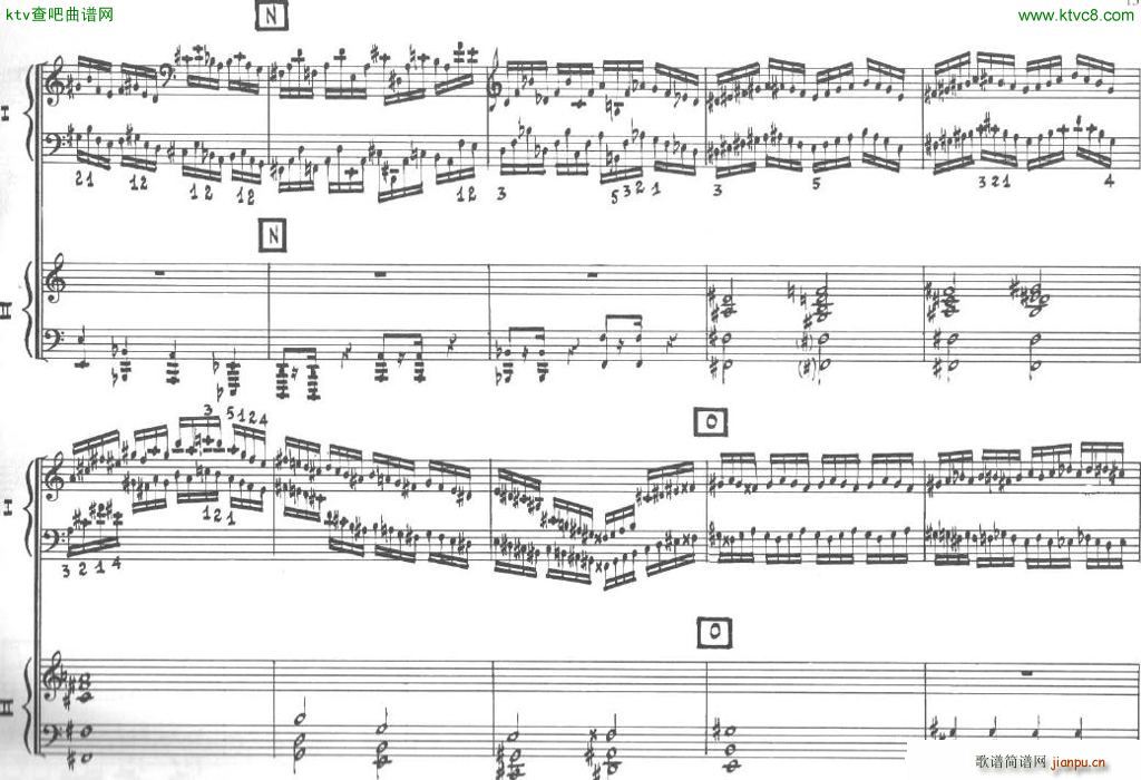 Bolling Sonata for Two Pianist no 2 Part1 1(V)13