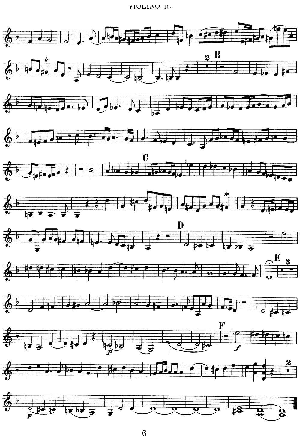 Mozart Quartet No 13 in D Minor K 173 Violin 2(ʮּ)6