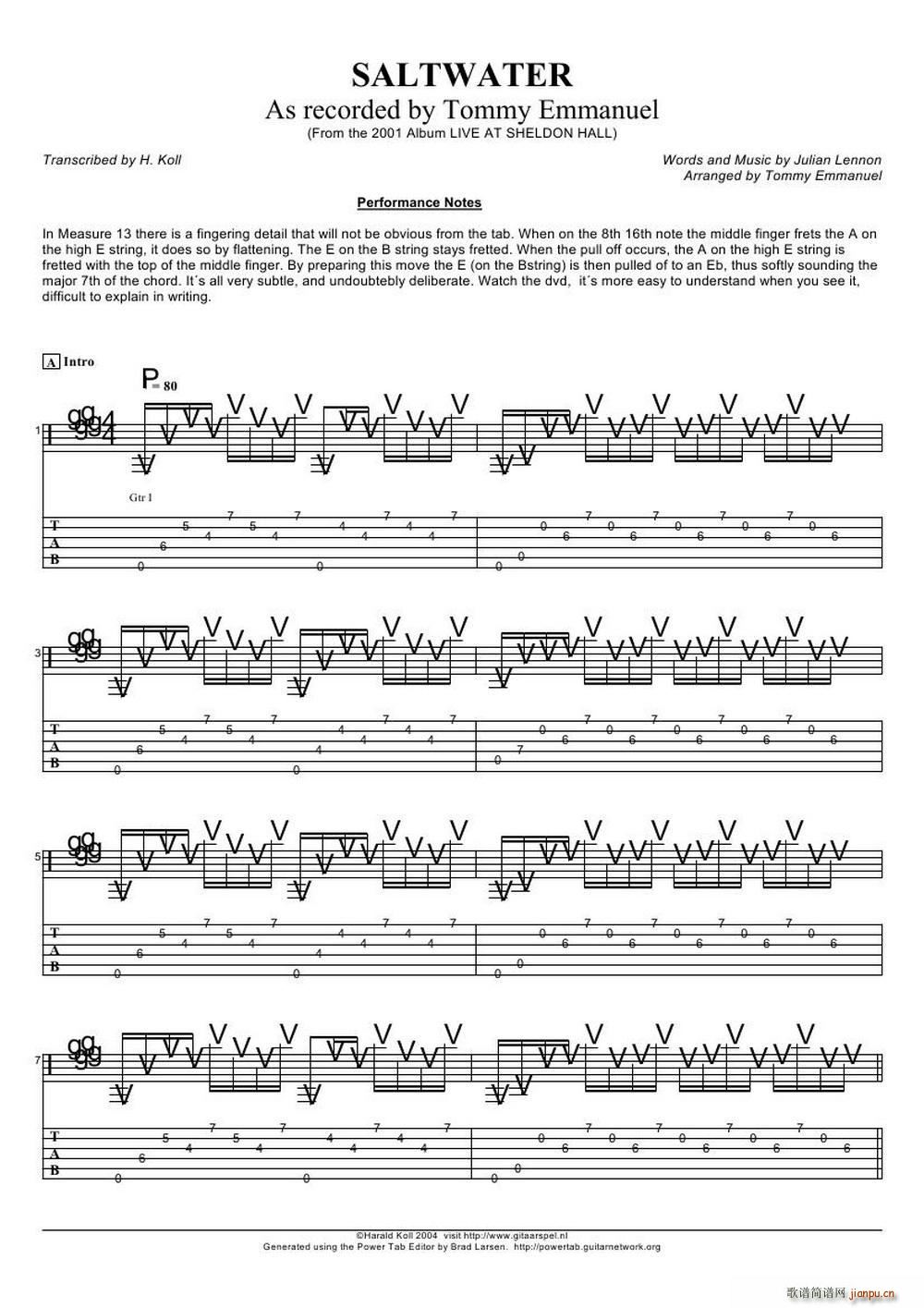 tommy emmanuel saltwater ָ(V)1