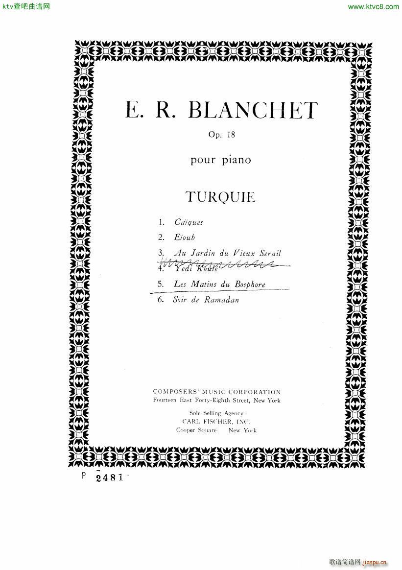 Blanchet Op 18 Turquie(V)24