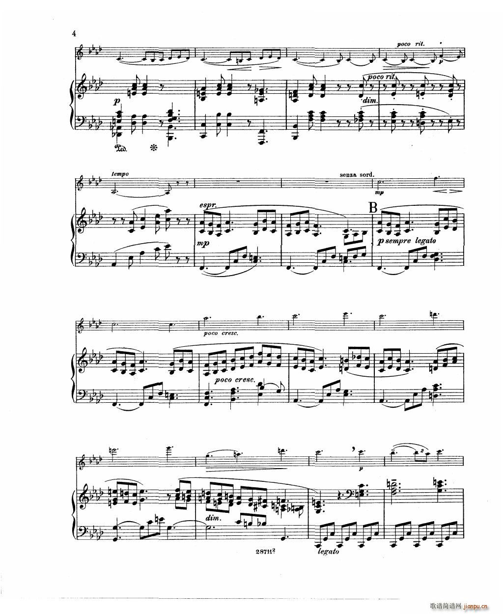 Bowen Barcarolle for violin and piano(V)6