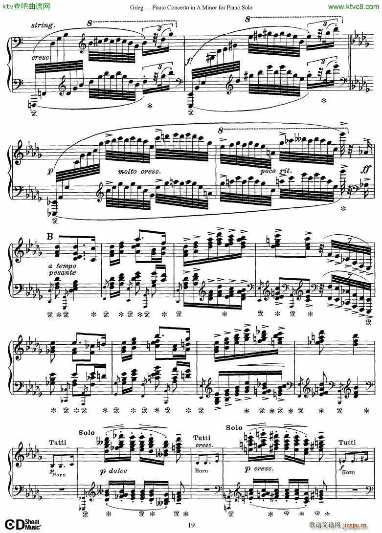 Grieg Piano Concerto solo arr 2 byGrieg(V)19