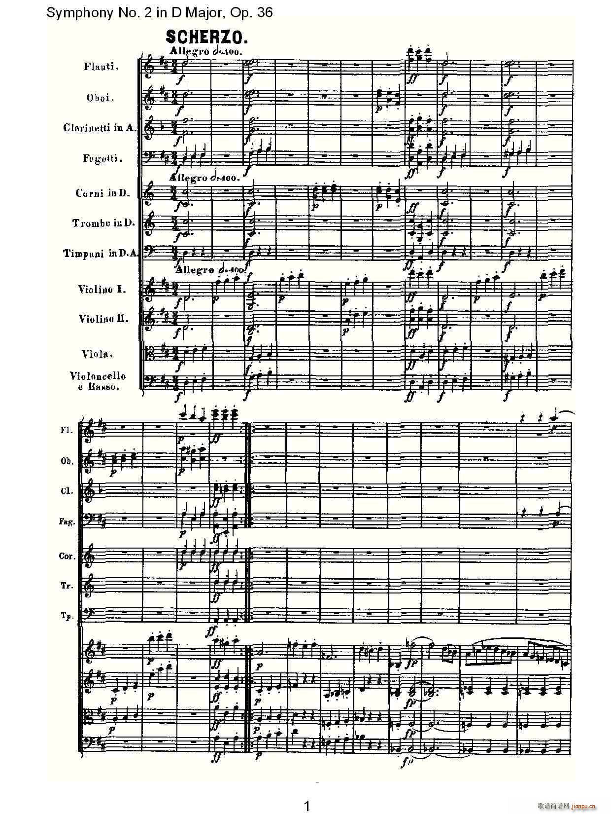 Symphony No. 2 in D Major, Op.36(ʮּ)1