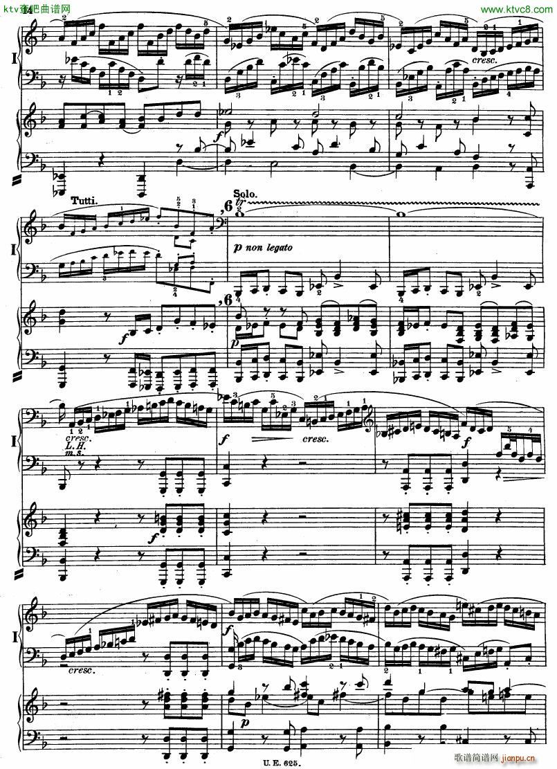 Bach JS BWV 1052 Keyboard Concerto in d ed R ntgen(V)15