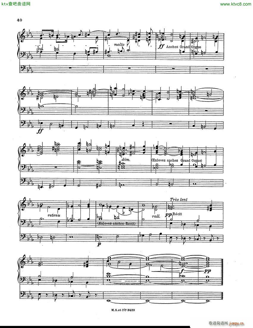 Berthier Paul Variations pour Grand orgue(V)11