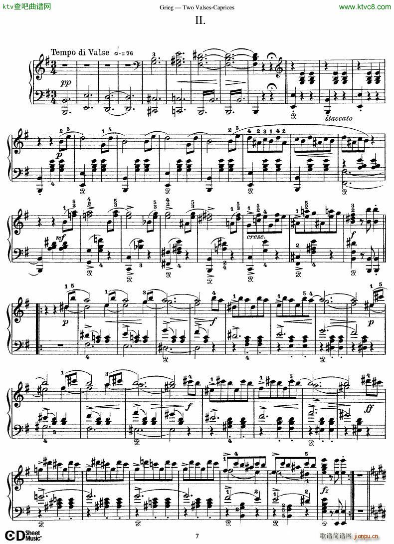 Grieg Two Valses Caprices(V)7