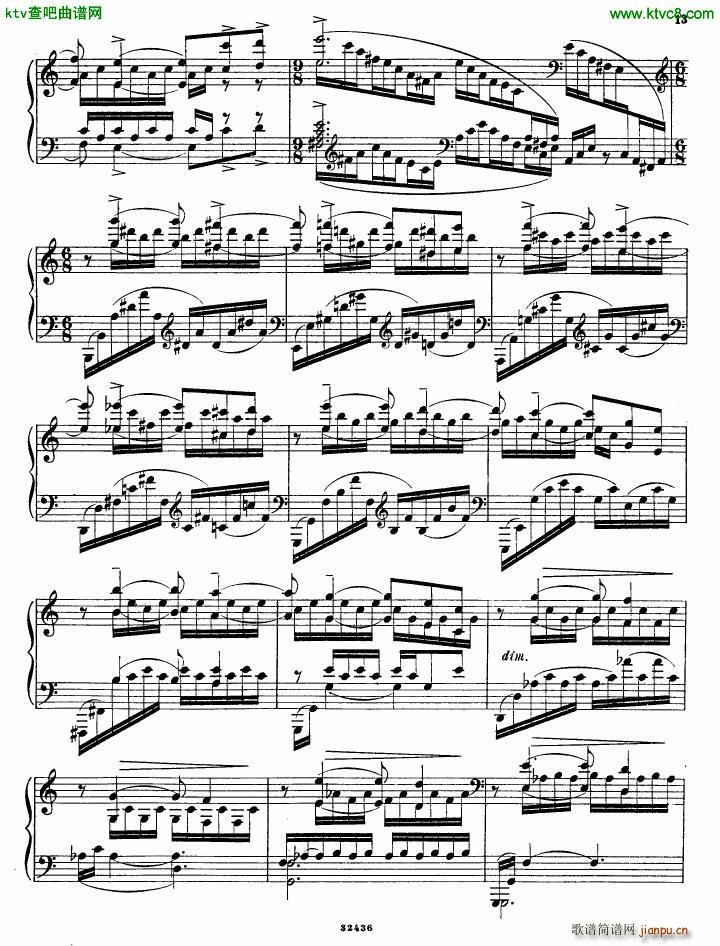 Gliere 25 Preludes op30 Book4(V)12
