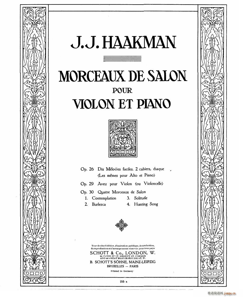 Bowen Barcarolle for violin and piano(V)16