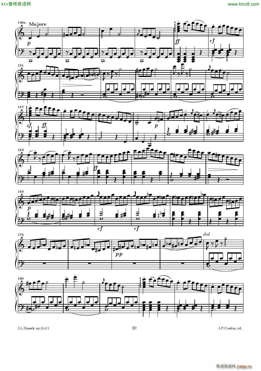 Dussek Sonate No13 op35 No3(V)20