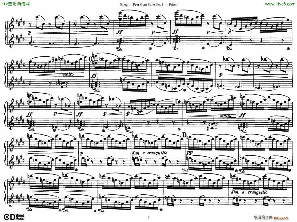 Peer Gynt Suite No 1(V)5