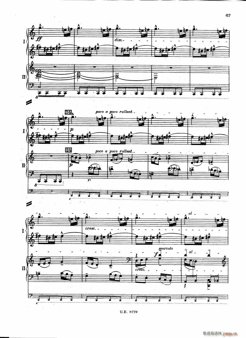 Bartok SZ 83 Piano Concerto 1 2p reduct (V)24