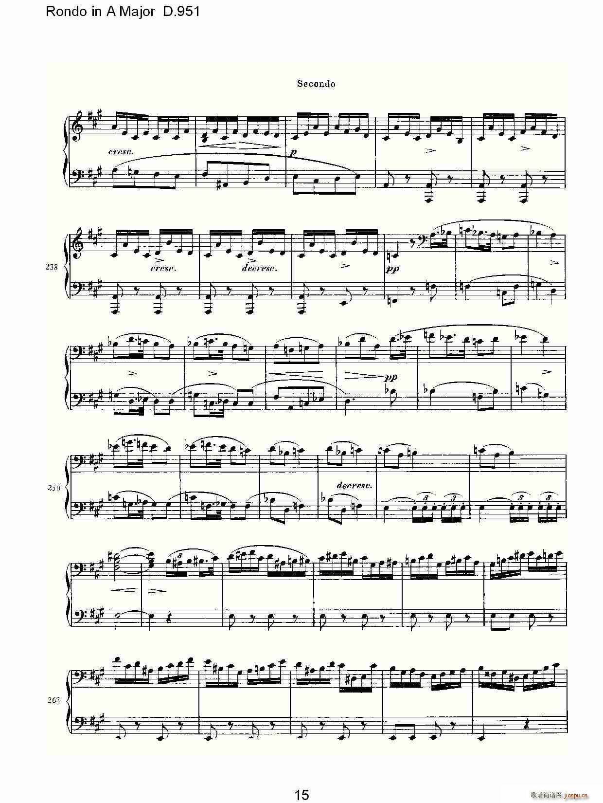 Rondo in A Major D.951(ʮּ)15