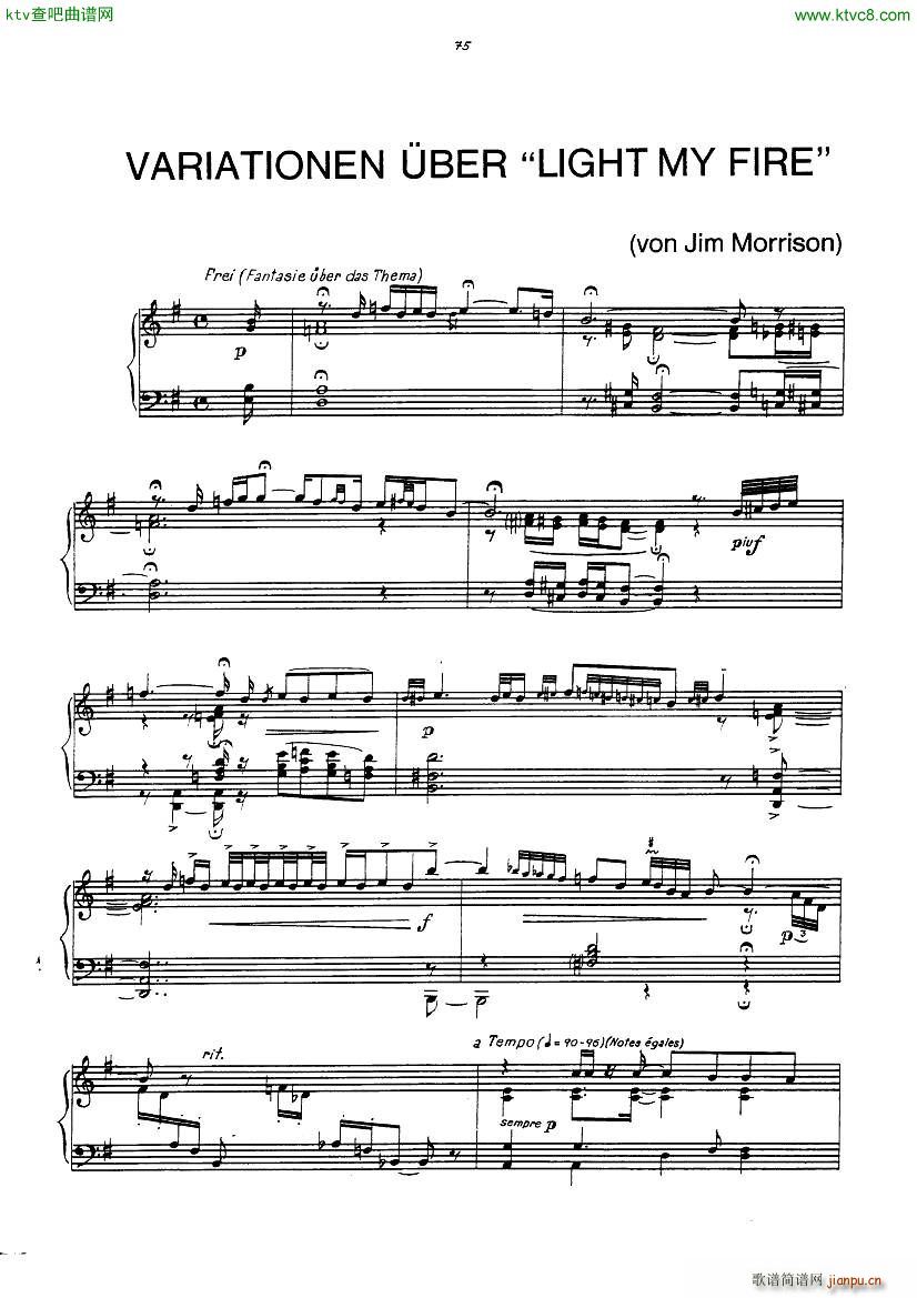 gulda variations on light my fire(V)1
