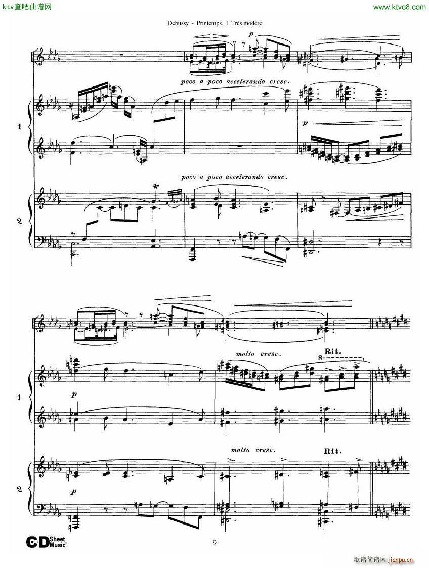 Debussy Printemps I(V)9