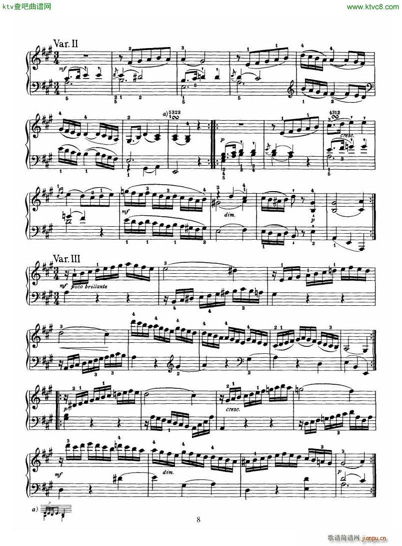 Haydn Piano Sonata No 30 In A(V)8