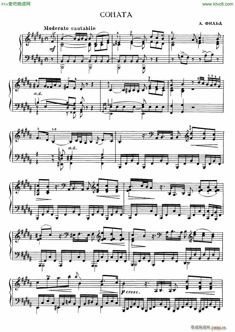 Field Sonata no4 b major(V)1