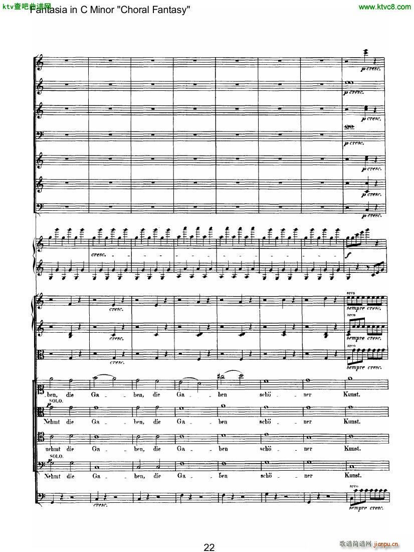 Beethoven op 80 Choral Fantasy (V)7