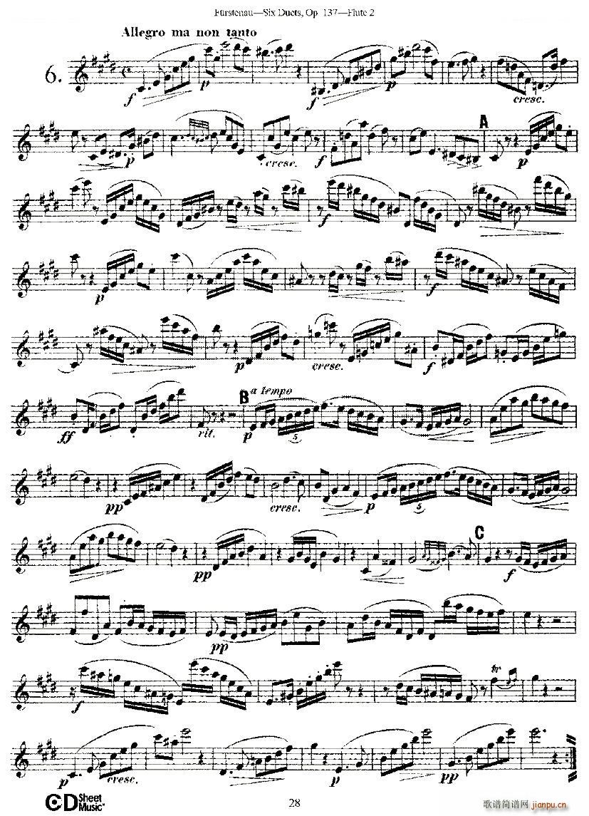 Six Duets Op 137 ֮  Ʒ 137̖ ~(V)7