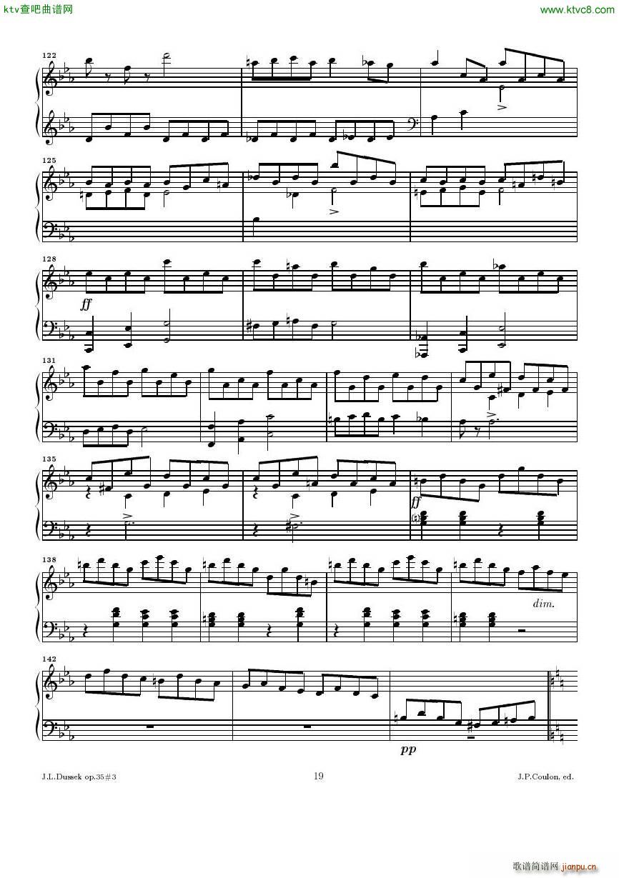 Dussek Sonate No13 op35 No3(V)19
