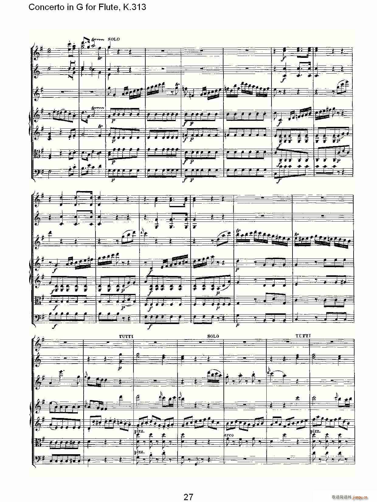 Concerto in G for Flute, K.313(ѺV)28