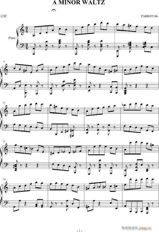 A MINOR  WALTZ(V)1