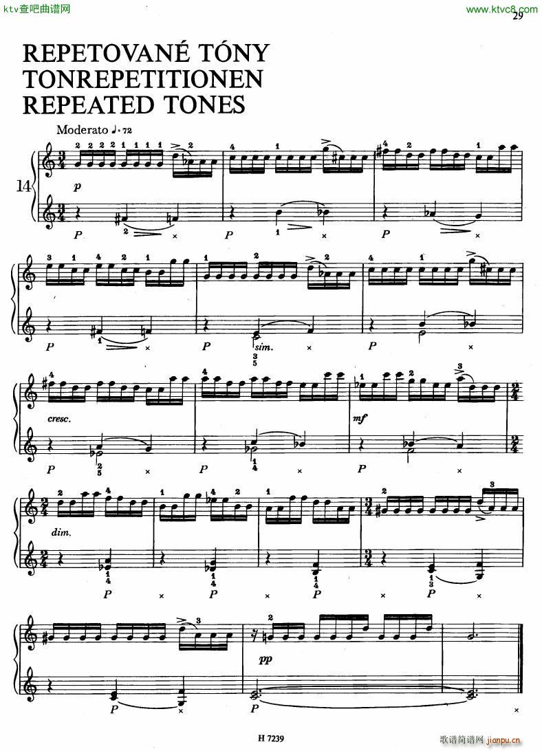 Hurnik piano etudes(V)26