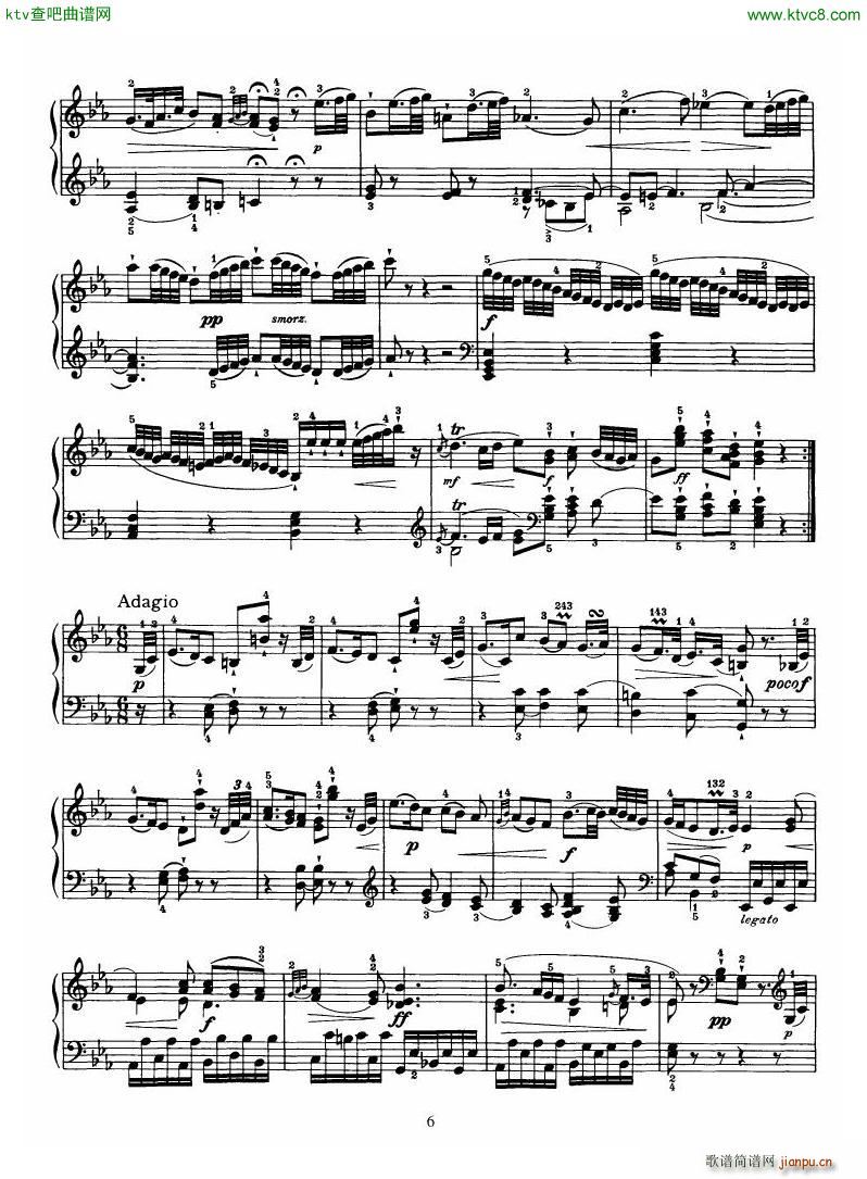 Haydn Piano Sonata No 38 In Eb(V)6