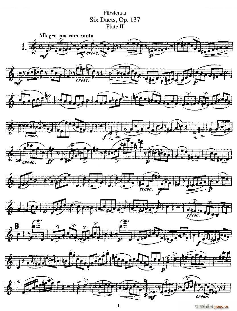 Six Duets Op 137 ֮һ  Ʒ 137̖ ~(V)5