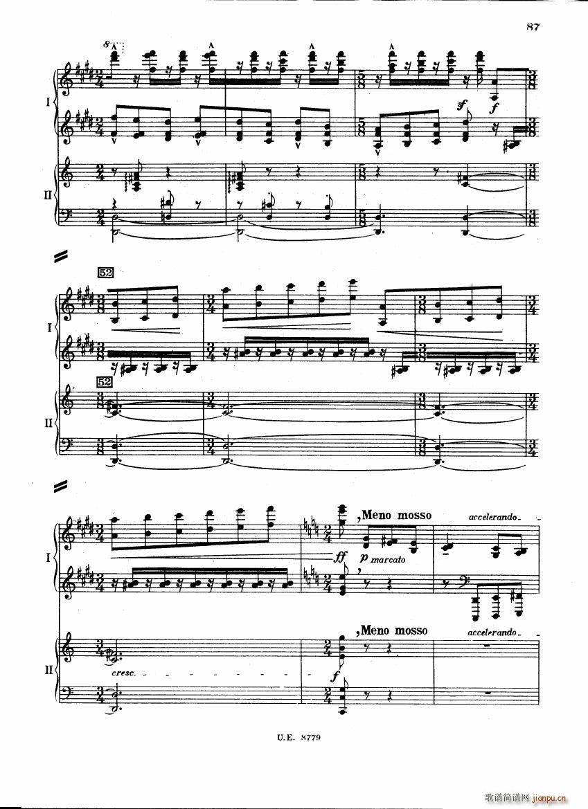 Bartok SZ 83 Piano Concerto 1 2p reduct (V)44