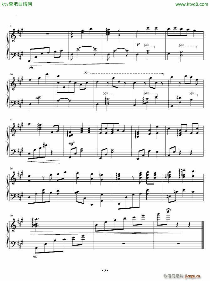 ֮ؑ Theme Irreplaceable Memories Piano(V)3