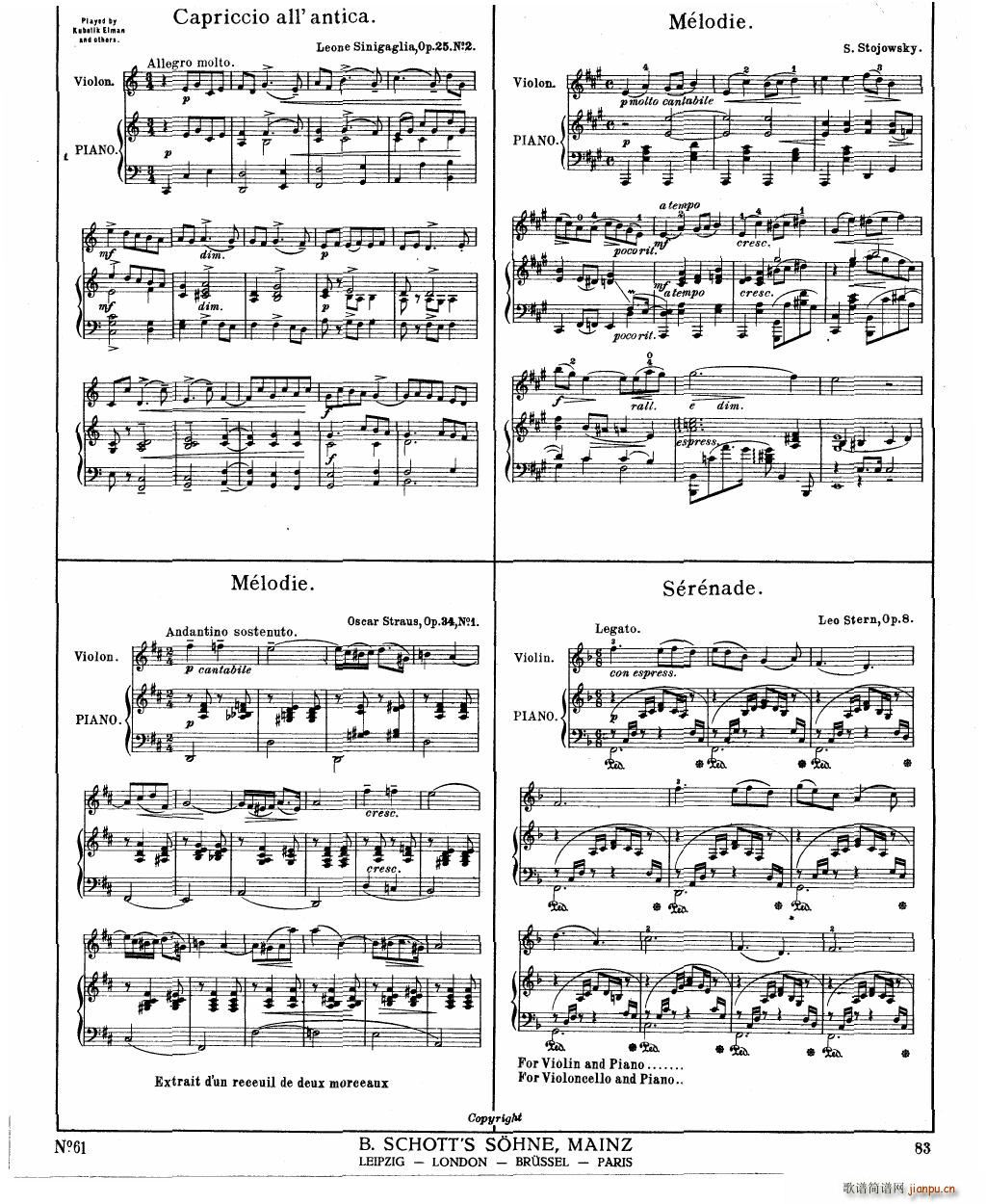 Bowen Humoresque for violin and piano(V)16