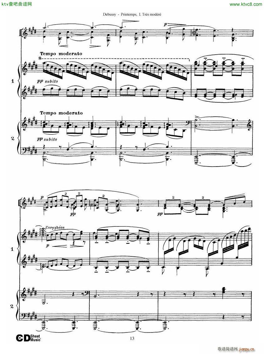 Debussy Printemps I(V)13