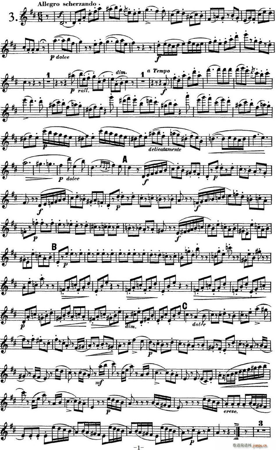 LѶOp 39 Flute 2 No 3(ѺV)1