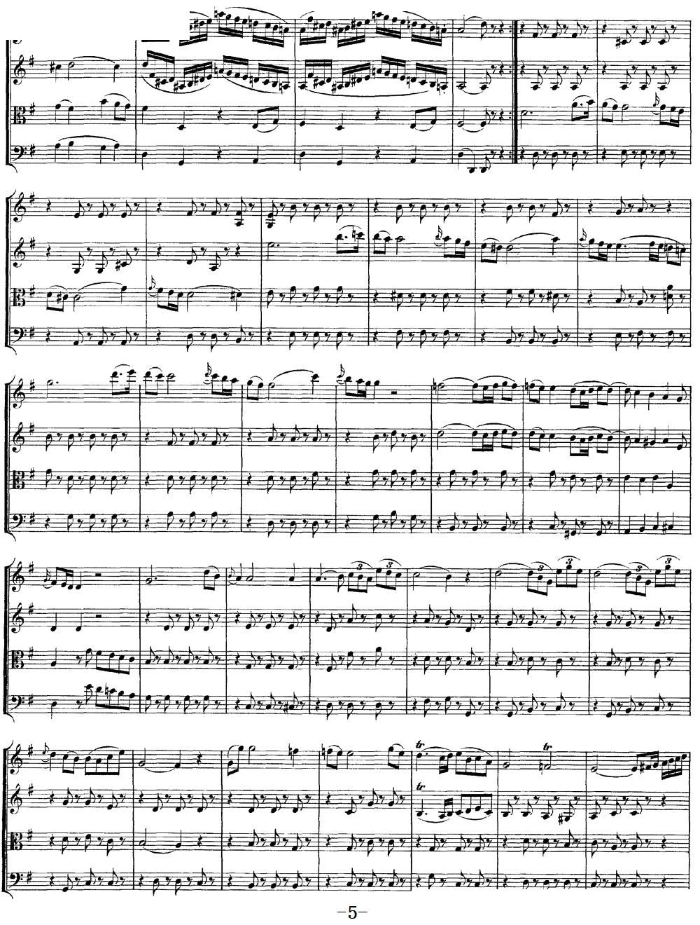 Mozart Quartet No 10 in C Major K 170(V)5