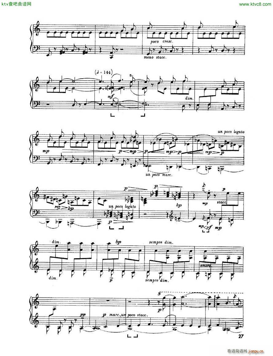 Enescu op 24 No 3 Piano sonata No 3(V)27