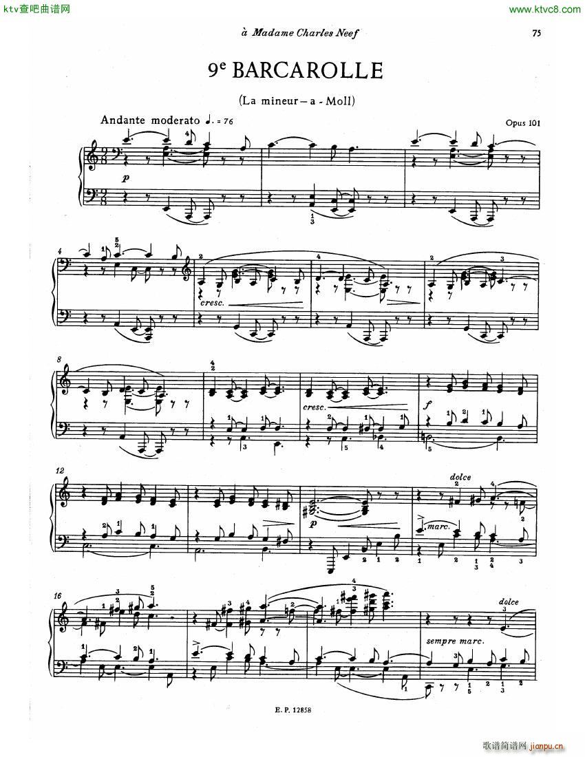 Faure 13 Barcarolle (V)16