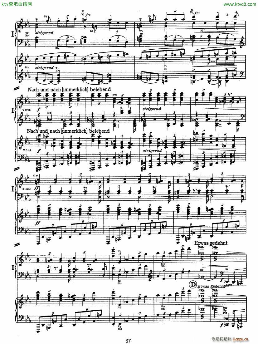 Bruckner Symphony No 4 4 hands arr (V)16